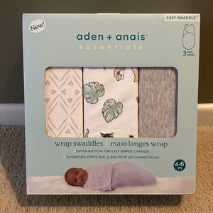 Aden + Anais Wrap Swaddles 4-6 month, in original packaging. Never opened.